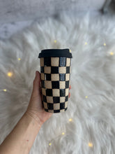 Load image into Gallery viewer, Checkers Travel Cup (2)