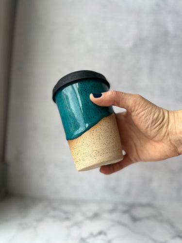 #15 Turquoise Travel Cup (12 oz)