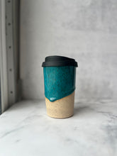 Load image into Gallery viewer, #16 Turquoise Travel Cup (12 oz) ⭐ Maker&#39;s Pick ⭐