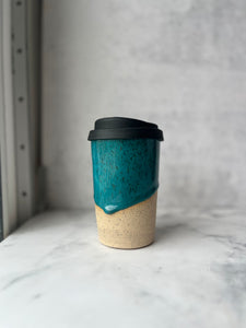 #16 Turquoise Travel Cup (12 oz) ⭐ Maker's Pick ⭐