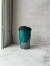 Load image into Gallery viewer, #17 Turquoise/Ocean Travel Cup (12 oz)
