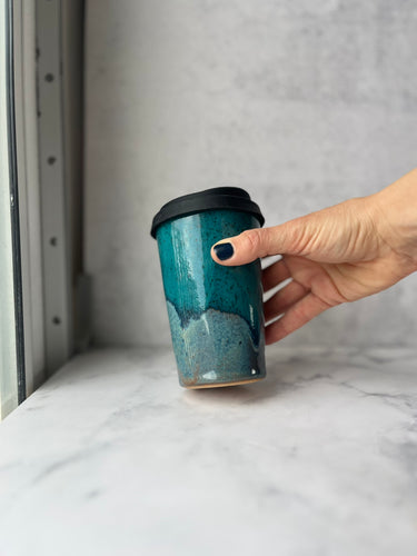 #17 Turquoise/Ocean Travel Cup (12 oz)