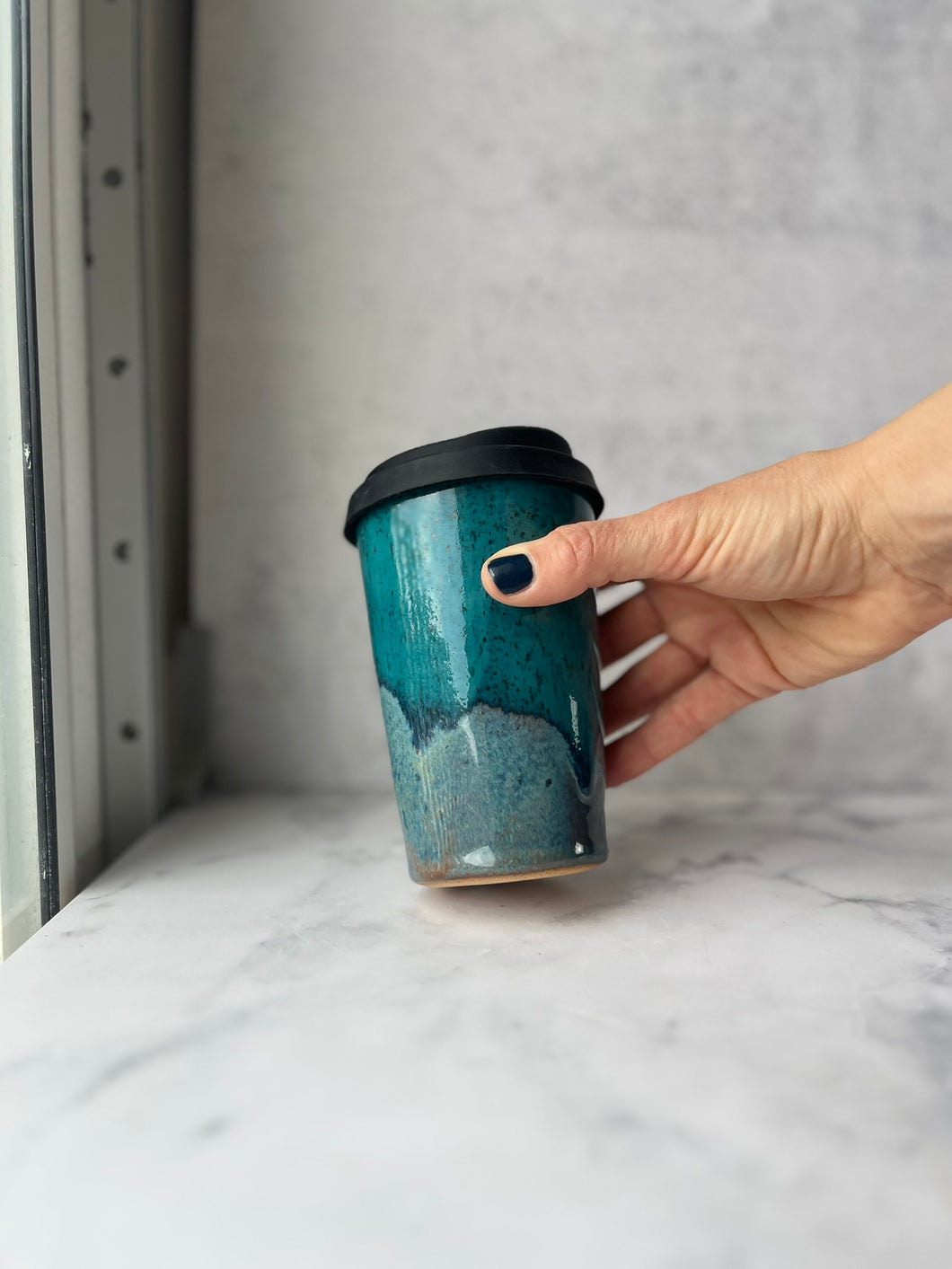 #17 Turquoise/Ocean Travel Cup (12 oz)