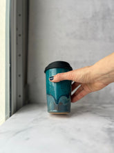 Load image into Gallery viewer, #17 Turquoise/Ocean Travel Cup (12 oz)
