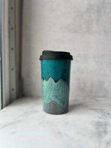 #18 Turquoise/Ocean Travel Cup (14 oz)