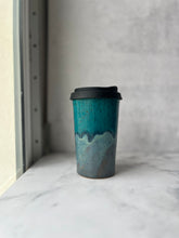 Load image into Gallery viewer, #20 Turquoise/Ocean Travel Cup (14 oz)