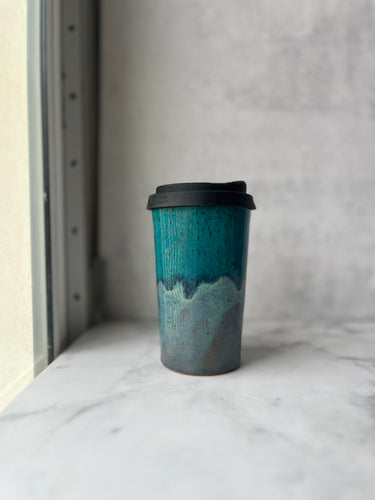 #20 Turquoise/Ocean Travel Cup (14 oz)