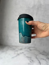 Load image into Gallery viewer, #20 Turquoise/Ocean Travel Cup (14 oz)