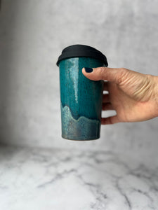 #20 Turquoise/Ocean Travel Cup (14 oz)