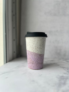 #23 Pink and White Travel Cup (12 oz) *DISCOUNTED SECOND*