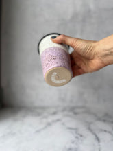 Load image into Gallery viewer, #23 Pink and White Travel Cup (12 oz) *DISCOUNTED SECOND*