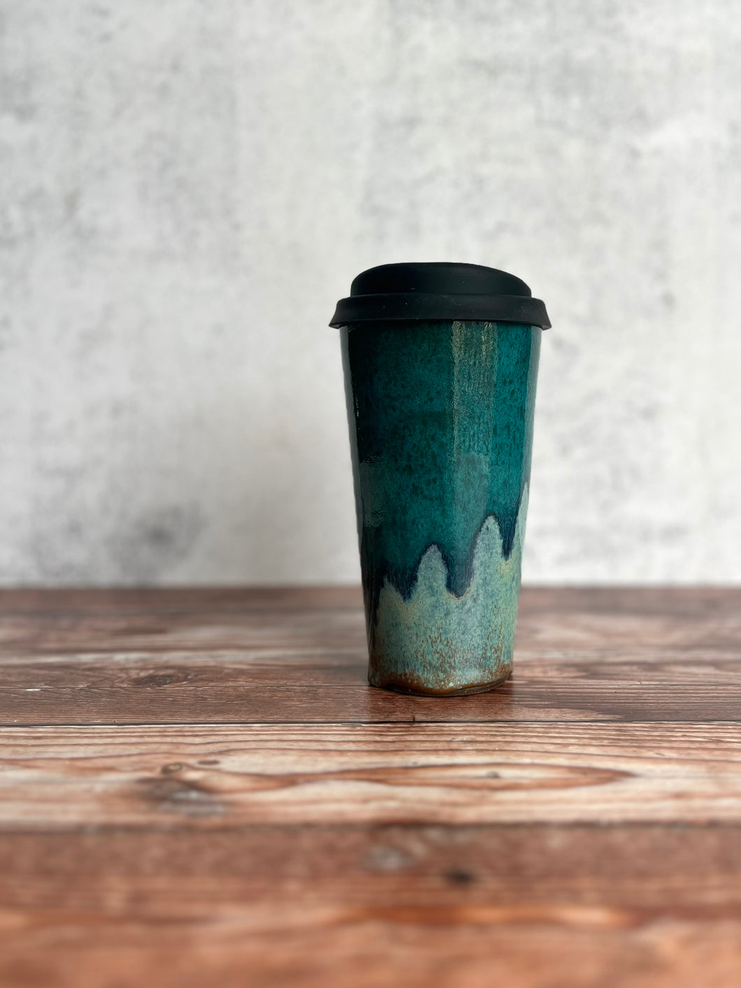 #15 Teal Ocean Travel Cup (14-16 oz) (Discounted)
