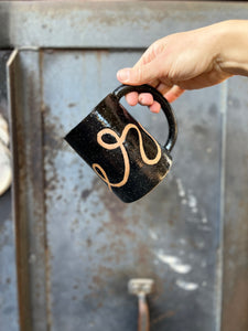 Black Squiggle Mug #45