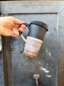 Black+Taupe Travel Mug #49