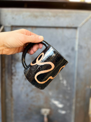 Black Squiggle Mug #45