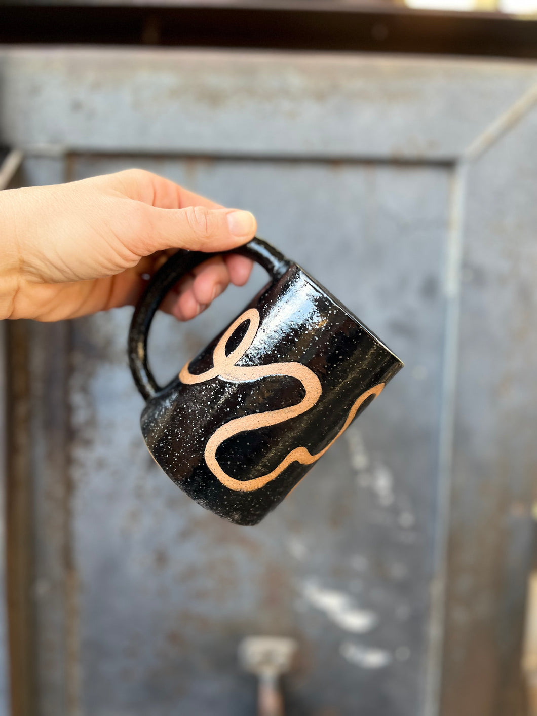 Black Squiggle Mug #45